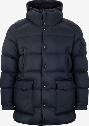 Moncler Mittellange Steppjacke aus technischem Gewebe mit Stehkragen Bretagne