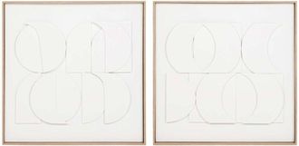 Adda Home Set 2 Cuadros Con Relieve 70x3x70 Cm