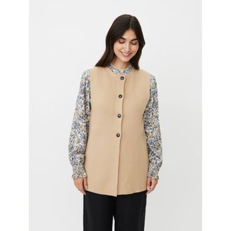 Masai MaLinbine Longline Sleeveless Cardigan in Incense at Nordstrom, Size X-Small