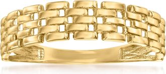 Canaria Canaria 10kt Yellow Gold Panther-Link Ring