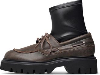 Loriblu Stretched Leather Loafer - Dames - Veterlaarzen - Veelkleurig - 36 EU - Leer - Schoenen