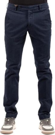 Berwich Slim-fit Broeken - Heren - Slim Fit Broeken - Blauw - M - Broeken