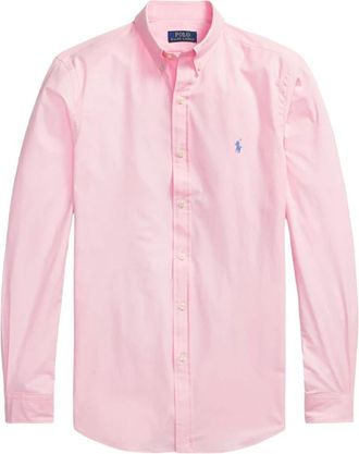Polo Ralph Lauren Overhemden, Heren, Roze, L, Roze Overhemd Collectie