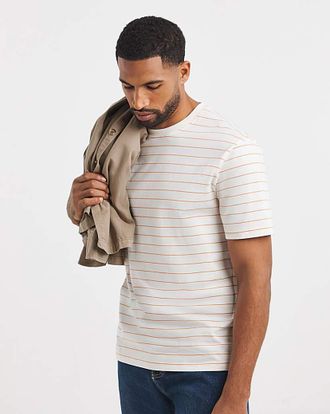 Jacamo Stripe T-Shirt Long