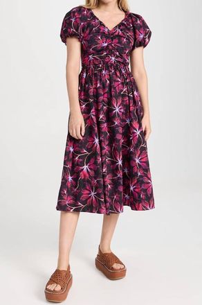 Ulla Johnson Cecile Midi Dress In Zinnia Red