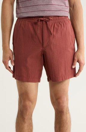 14th & Union Cotton Seersucker Shorts in Brown Sable at Nordstrom Rack, Size Xx-Large