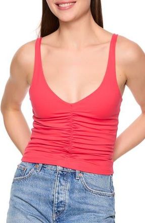 Susana Monaco Gathered Front Tank in Watermelon at Nordstrom Rack, Size X-Large