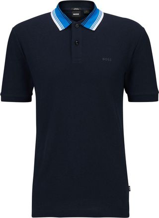 HUGO BOSS Herenpolo Boss Phillipson 118 in Donkerblauw