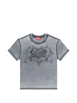 Diesel Grey Graphic Crew Neck T-Shirt