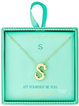 Leith 3D Initial Pendant Necklace in S- Gold at Nordstrom Rack