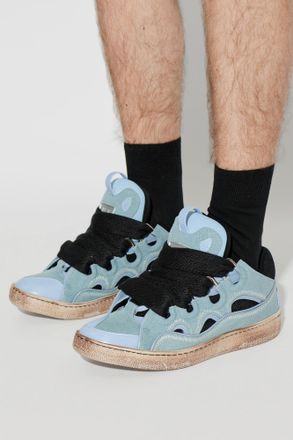 Lanvin Curb Sports Shoes, Mens, Blue