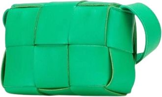 Bottega Veneta Pre-owned Vintage Heuptas - Dames - Vintage Heuptassen - Groen - ONE Size - Leer - Vintage