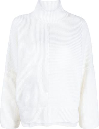 Tom Ford funnel-neck knitted jumper - women - Cashmere - M - Neutrals