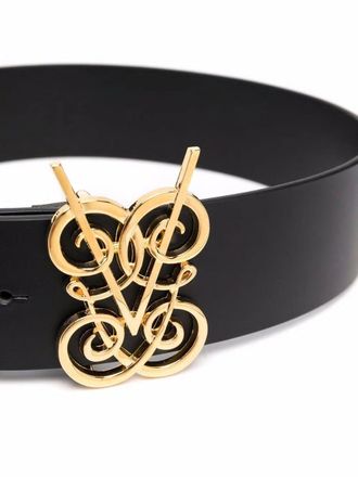 Giambattista Valli Womens Cinturon - Black Leather - One Size