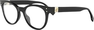 Fendi Vouwbare Bril - unisex - Brillen - Zwart - 51 MM - Accessoires