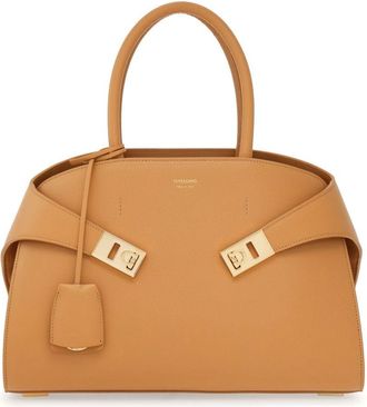 Ferragamo Hug Small Leahter Tote Bag