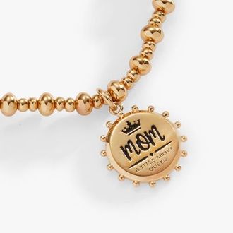 Alex and Ani BILY Mom - Title Above Queen Stretch Bracelet in Gold at Nordstrom