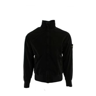 Stone Island Bomber Jackets, male, Black, Size: S Bomber Jacket
