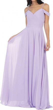 EVA Off Shoulder Maxi Dress In Lilac