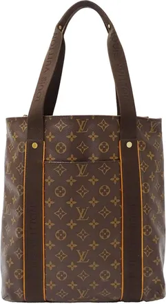 Louis Vuitton Brown Monogram Canvas Handbag Tote Bag (Pre-Owned)