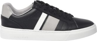 Baldinini Leren Sneaker - Heren - Sneakers - Zwart - 39 EU - Leer - Schoenen