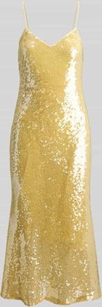 Lauren Ralph Lauren Cocktailkleid mit Pailletten in GELB, Gr&ouml;&szlig;e 34