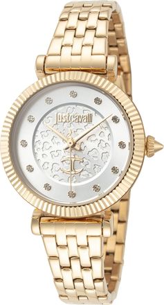 Just Cavalli Womens SET 32mm Gold Tone Quartz Watch