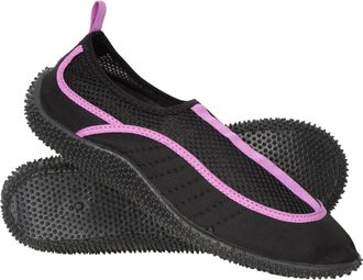 Mountain Warehouse Bermuda Womens Aqua Shoes - Neoprene Design, Mesh Panel, Slip On, Lightweight Swim Footwear - for Beach Underwater Walking Lilac Adult Shoe Size 9