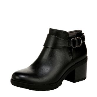 Dr. Scholls Prue Boots Black Faux Leather J1312S1001 Womens