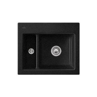 Villeroy & Boch Villeroy&boch - Fregadero De 1 Seno Y Medio Villeroy Et Boch Subway 60 Xm 62 X 51 Cm Sin Escurridor Cromita Cer&aacute;micaplus