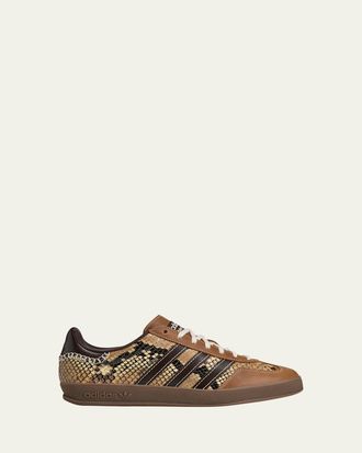 adidas x Wales Bonner Mens Gazelle Snake-Effect Leather Sneakers