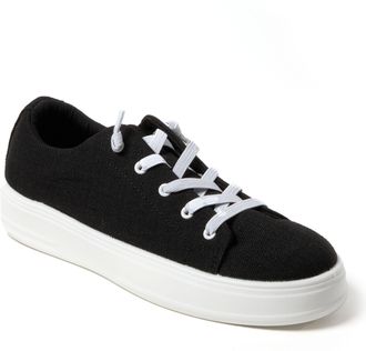 Dearfoams Womens Mabel Woven Slip On Sneaker