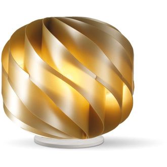 Linea Zero Linea Zero - Lampada Da Tavolo Moderna Globe 1 Luce In Polilux Oro Con Base D40 Made In Italy