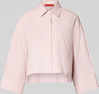 Max & Co. Boxy Fit Hemdbluse aus reiner Baumwolle Modell VELOCE in Rosa, Gr&ouml;&szlig;e 32