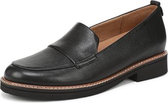 Naturalizer Womens Taylin Loafers Black Leather UK 6 Wide Fit