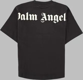 Palm Angels Cotton Jersey T-Shirt - Black