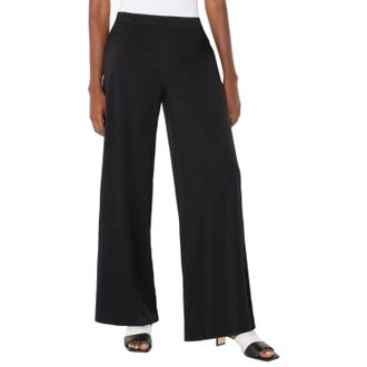 Liverpool L.A. Womens Liverpool Los Angeles Pants Black Stretch Elasticiz Waist DDR2258