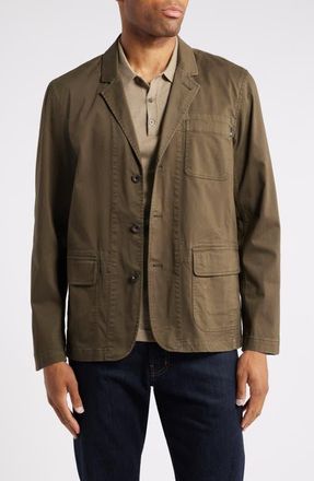 AG - Adriano Goldschmied Landon Stretch Cotton Sport Coat in Sulfur Dried Cedar at Nordstrom, Size Xx-Large