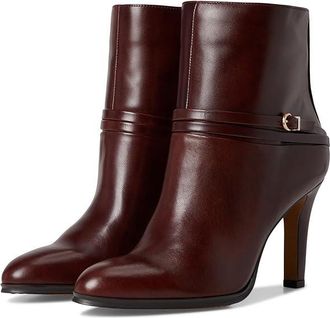 Vince Camuto Sybilla Double Strap High Heel Bootsie Womens Boots Rich Mahogany : 7.5 M, Leather