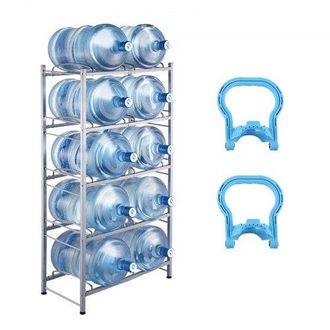 OEM Soporte Para Jarra De Agua 5 Niveles Estante Para Botellas De Agua 650x332x1410 Mm Soporte Para 10 Botellas Estante Para Jarras De Agua Resistente Par