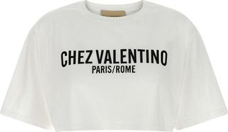 Valentino Womens Chez Valentino Womens Cotton T-Shirt