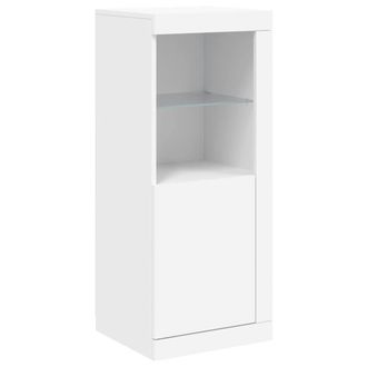 Berkfield Home Sideboard with LED Lights White 41x37x100 cm | Size: 41 x 37 x 100 cm