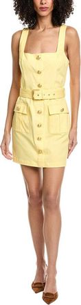 L'agence Midy Button Front Mini Dress