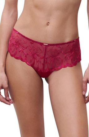 Chantelle Fleurs Hipster Tanga in Candy Apple Shades at Nordstrom, Size Small