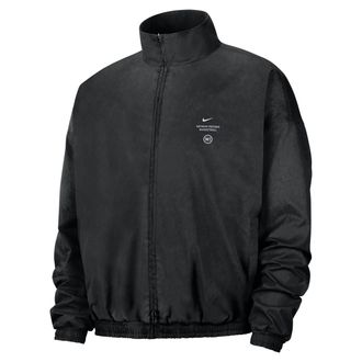 Nike Mens Detroit Pistons Standard Issue Dri-FIT Basketball Woven Jacket in Black | II5912-010