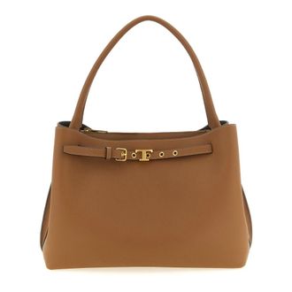 Tod's Tim Top Handle Piccola - Dames - Tassen - Bruin - Maat: ONE Size Zijde