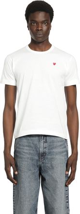 Comme Des Gar&ccedil;ons Small Heart Cotton T-Shirt