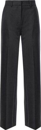 ottod'Ame Rechte broek - Dames - Broeken - Zwart - Maat: S Wol