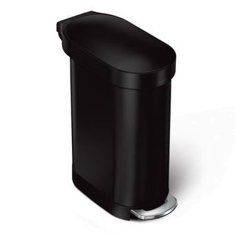Simplehuman 45L slim step can in Matte Black at Nordstrom