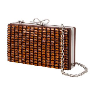 Self Portrait Clutch - Brown